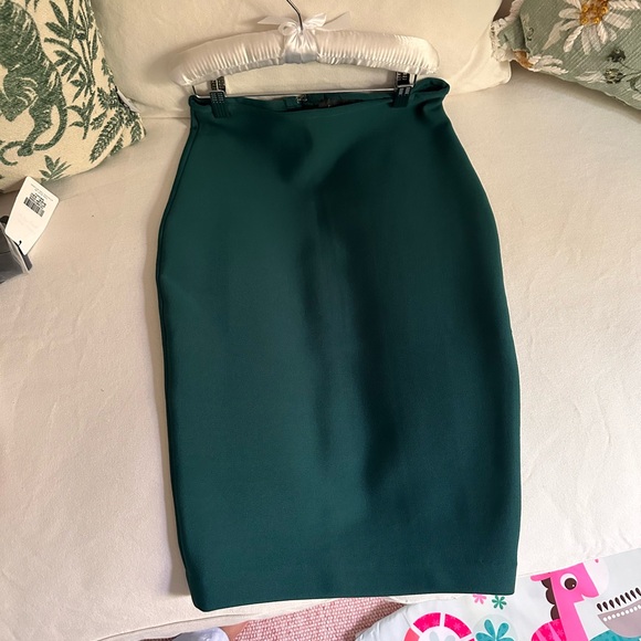 Green Pencil Skirt - Picture 2 of 7